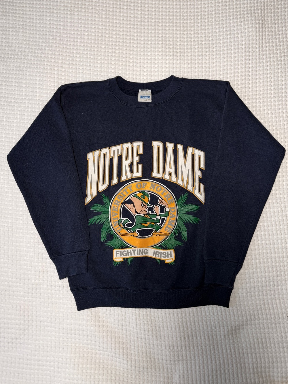 Vintage Notre Dame Fighting Irish Navy Crewneck Sweatshirt